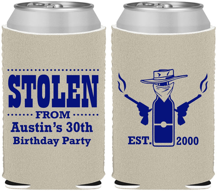 Custom Birthday Neoprene Can Coolers - 30th | 20194