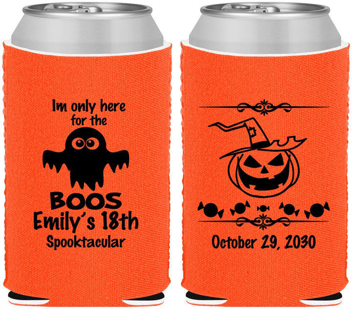 Custom Birthday Neoprene Can Coolers - 18th Halloween | 20199
