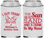 Custom Birthday Neoprene Can Coolers - Sun Sand Drink Hand | 20205