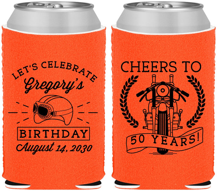Custom Birthday Neoprene Can Coolers - Cheers To 50 Years | 20220