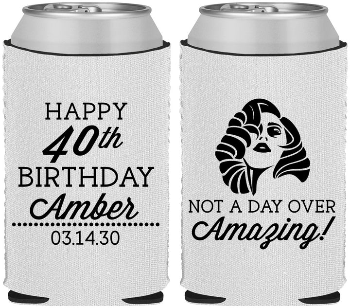 Custom Birthday Neoprene Can Coolers - 40th | 20222