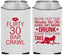 Custom Birthday Neoprene Can Coolers - 30th Bar Crawl | 20233