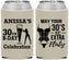 Custom Birthday Neoprene Can Coolers - 30th Flirty At Thirty | 20236