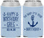 Custom Birthday Neoprene Can Coolers - Oh Ship Nautical | 20238