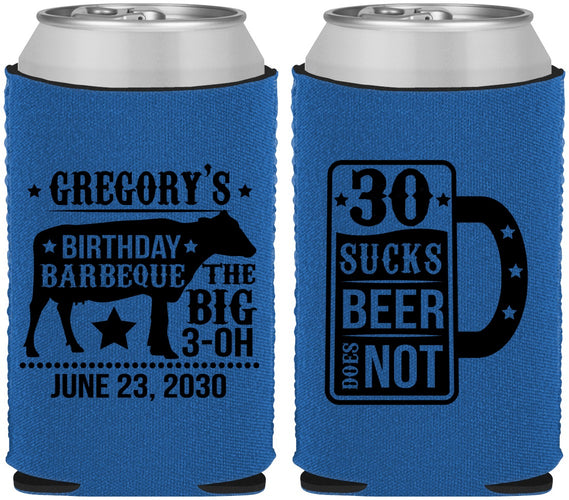 Custom Birthday Neoprene Can Coolers - 30th | 20248