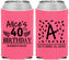 Custom Birthday Neoprene Can Coolers - 40th | 20258