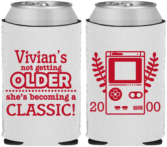 Custom Birthday Neoprene Can Coolers - 30th Video Games | 20267