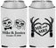 Custom Wedding Neoprene Can Coolers - Mr And Mrs Halloween | 206