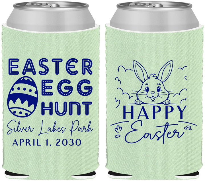 Custom Easter Neoprene Can Coolers - Egg Hunt Bunny | 210005