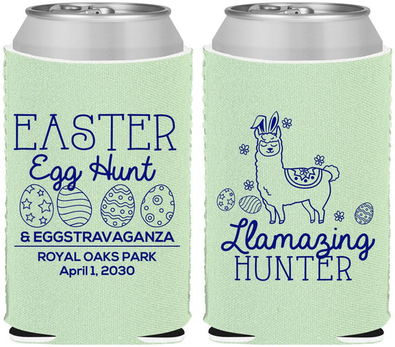 Custom Easter Neoprene Can Coolers - Llama Eggs | 210009