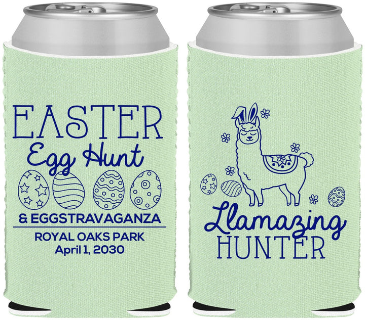 Custom Easter Neoprene Can Coolers - Llama Eggs | 210009