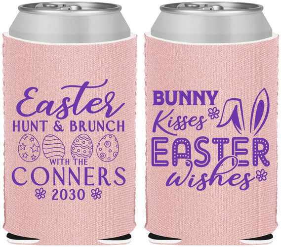Custom Easter Neoprene Can Coolers - Bunny Kisses Eggs | 210014