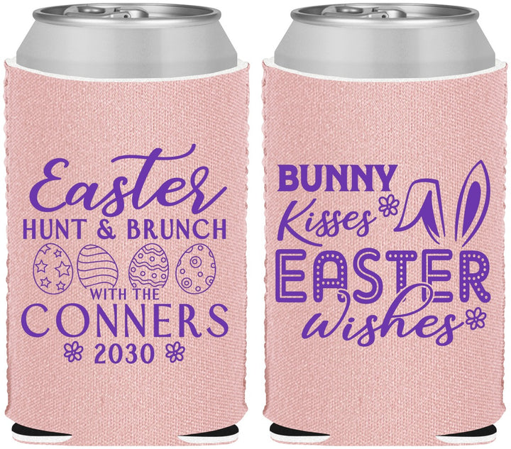 Custom Easter Neoprene Can Coolers - Bunny Kisses Eggs | 210014