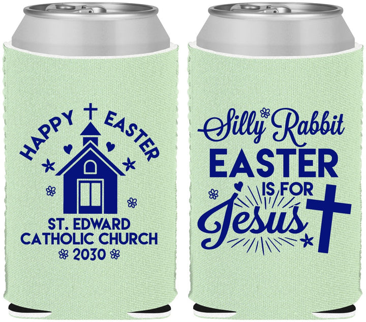 Custom Easter Neoprene Can Coolers - Silly Rabbit | 210025