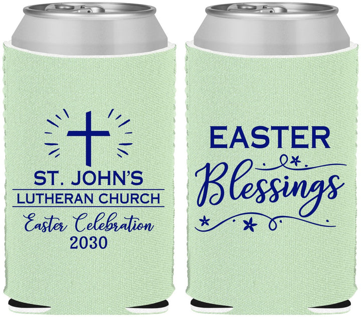 Custom Easter Neoprene Can Coolers - Easter Blessings Church | 210029