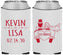 Custom Wedding Neoprene Can Coolers - Just Married | 212