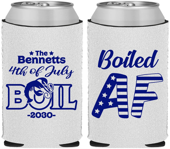 Custom 4th Of July Neoprene Can Coolers - Crawfish Boil | 220017