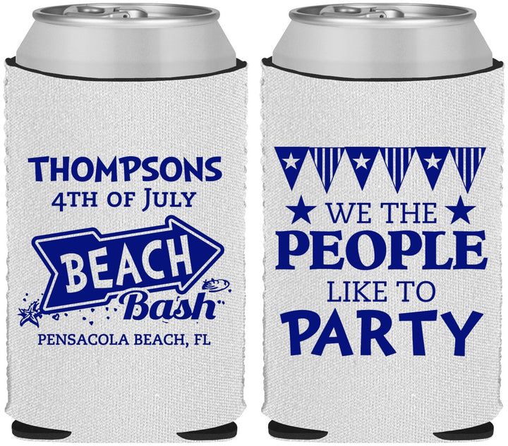 Custom 4th Of July Neoprene Can Coolers - We The People | 220025