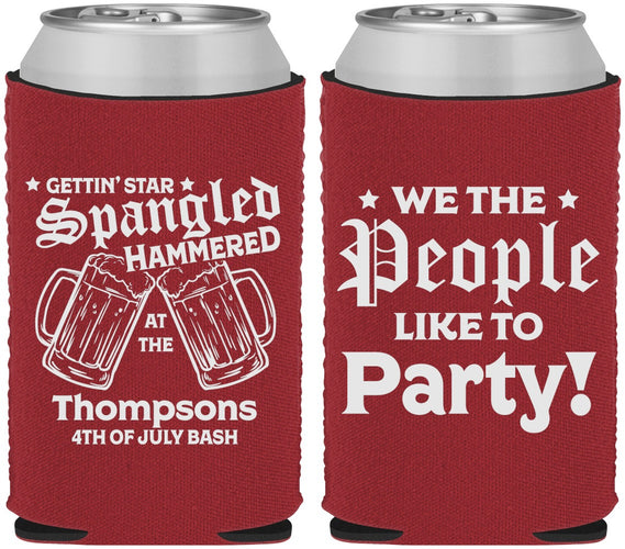 Custom 4th Of July Neoprene Can Coolers - We The People | 220030