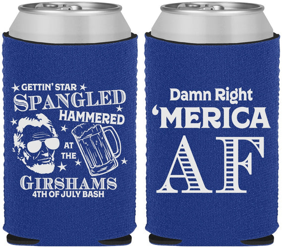 Custom 4th Of July Neoprene Can Coolers - Merica Af | 220031