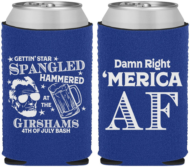 Custom 4th Of July Neoprene Can Coolers - Merica Af | 220031