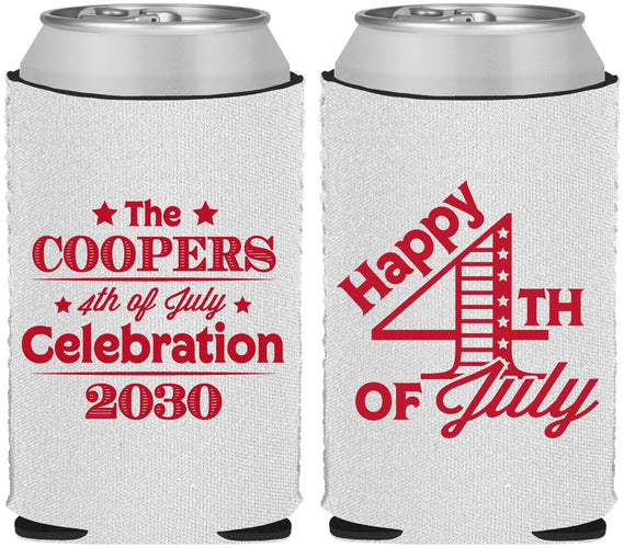 Custom 4th Of July Neoprene Can Coolers - Independence Day | 220040