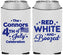 Custom 4th Of July Neoprene Can Coolers - Red White Booze | 220045