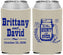 Custom Wedding Neoprene Can Coolers - The Hunt Is Over Mason Jar | 223