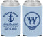 Custom Wedding Neoprene Can Coolers - Monogram Nautical | 226