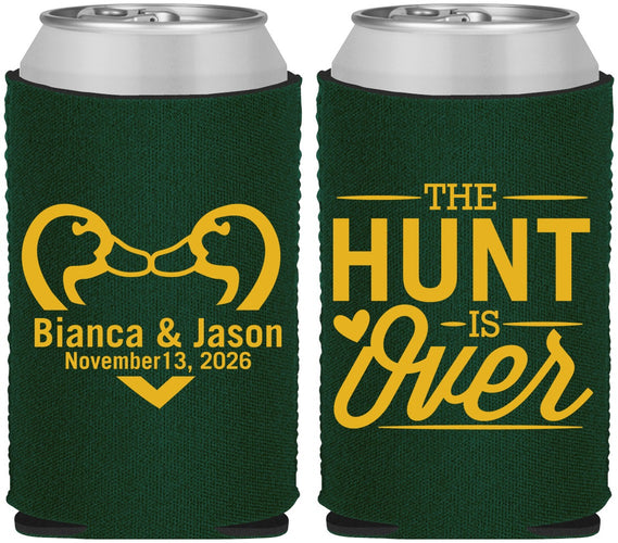 Custom Wedding Neoprene Can Coolers - The Hunt Is Over Duck | 227