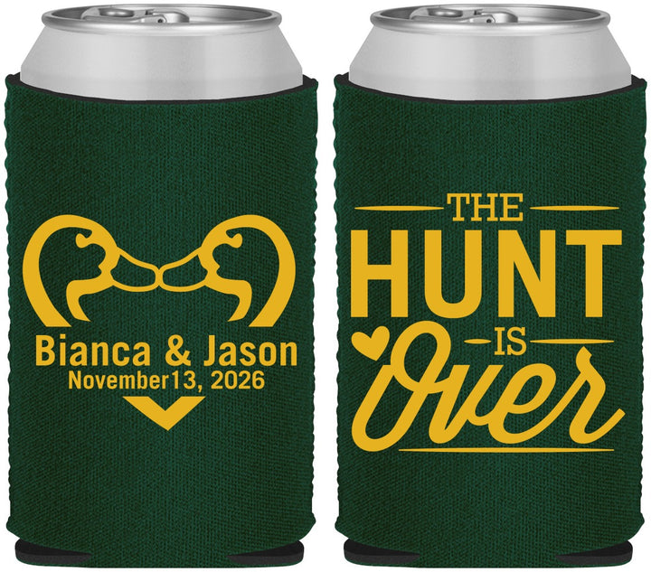 Custom Wedding Neoprene Can Coolers - The Hunt Is Over Duck | 227