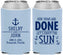 Custom Wedding Neoprene Can Coolers - Vows Are Done Nautical | 228