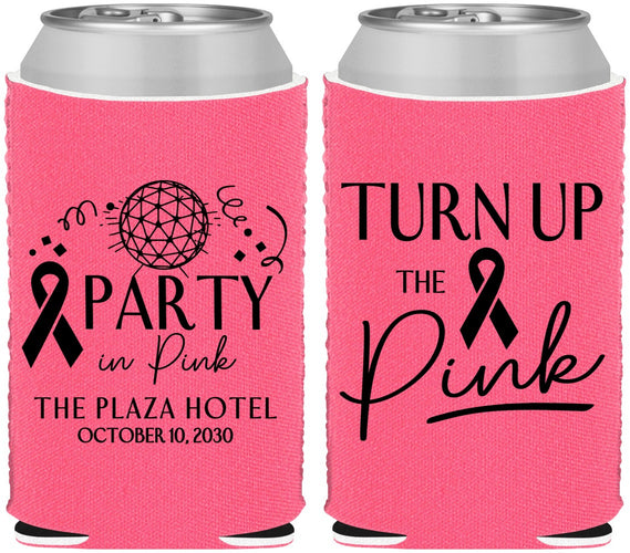 Custom Awareness Neoprene Can Coolers - Party In Pink | 230002