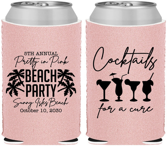 Custom Awareness Neoprene Can Coolers - Beach Party | 230007