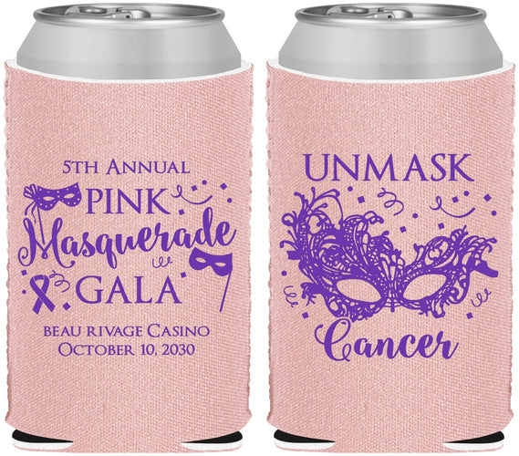 Custom Awareness Neoprene Can Coolers - Masquerade | 230008