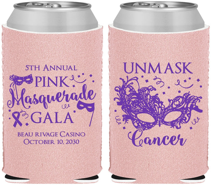 Custom Awareness Neoprene Can Coolers - Masquerade | 230008