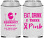 Custom Awareness Neoprene Can Coolers - Eat Drink Think Pink | 230009