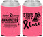 Custom Awareness Neoprene Can Coolers - Steps For A Cure | 230014