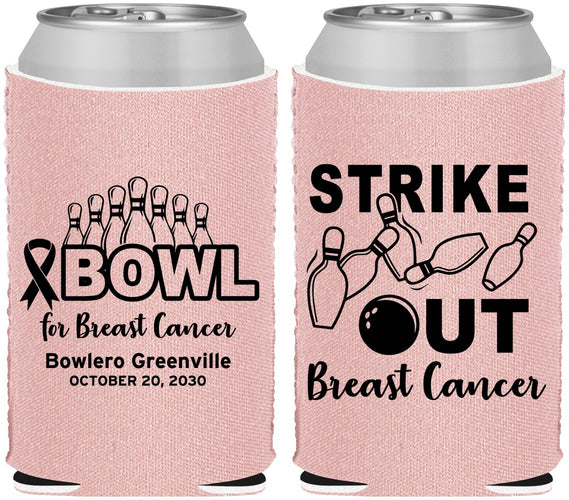 Custom Awareness Neoprene Can Coolers - Bowling Strike Out | 230015