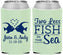 Custom Wedding Neoprene Can Coolers - Two Less Fish In The Sea | 231