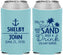 Custom Wedding Neoprene Can Coolers - Sun Sand Drink In My Hand | 233