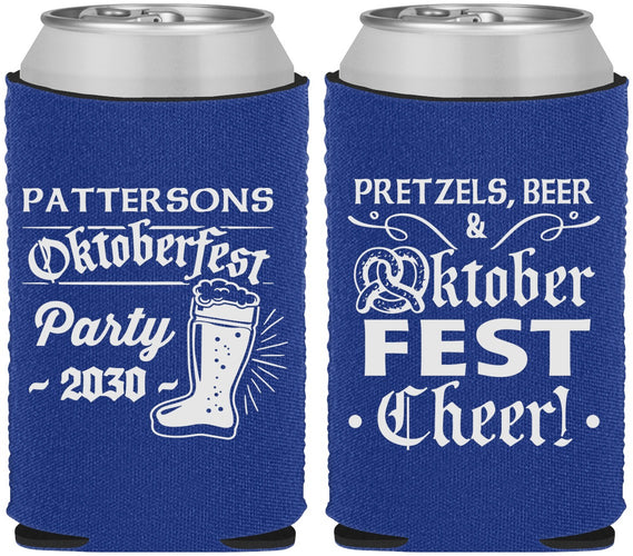 Custom Oktoberfest Neoprene Can Coolers - Pretzel | 240001