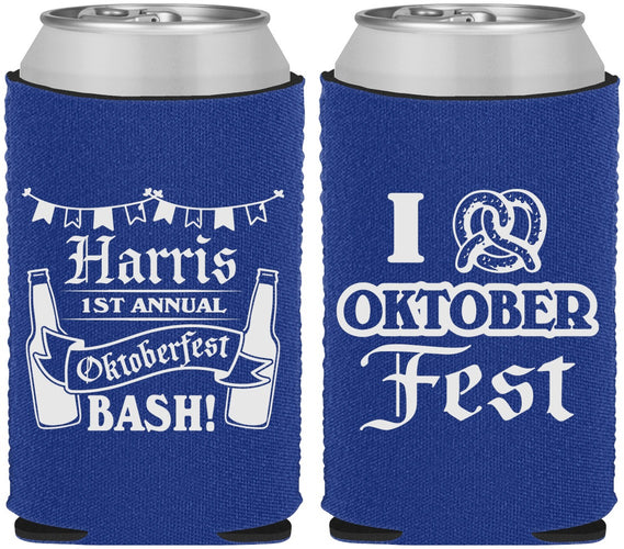 Custom Oktoberfest Neoprene Can Coolers - Pretzel | 240009