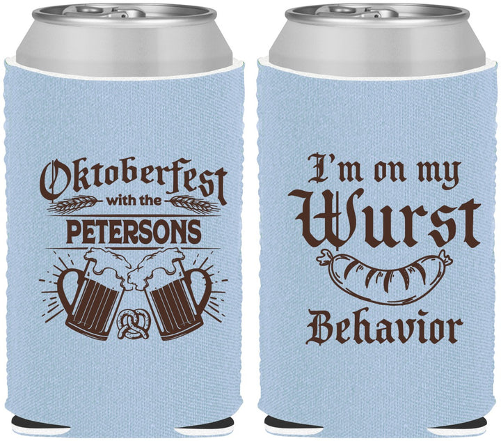 Custom Oktoberfest Neoprene Can Coolers - Wurst Behavior | 240010