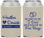 Custom Wedding Neoprene Can Coolers - I Do Free Booze | 243
