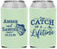 Custom Wedding Neoprene Can Coolers - Catch Of A Lifetime Fish | 246
