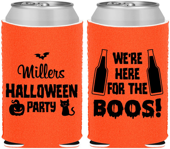Custom Halloween Neoprene Can Coolers - Boo | 250016
