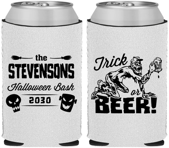 Custom Halloween Neoprene Can Coolers - Trick Or Beer | 250021