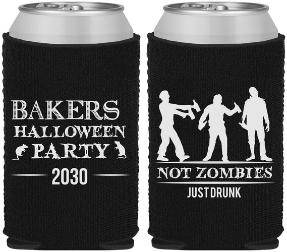Custom Halloween Neoprene Can Coolers - Zombies | 250023