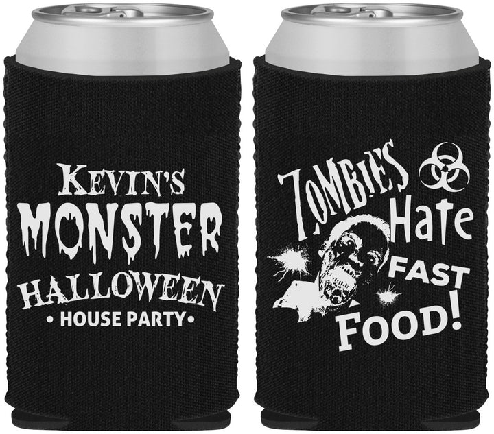Custom Halloween Neoprene Can Coolers - Monster Zombie | 250027